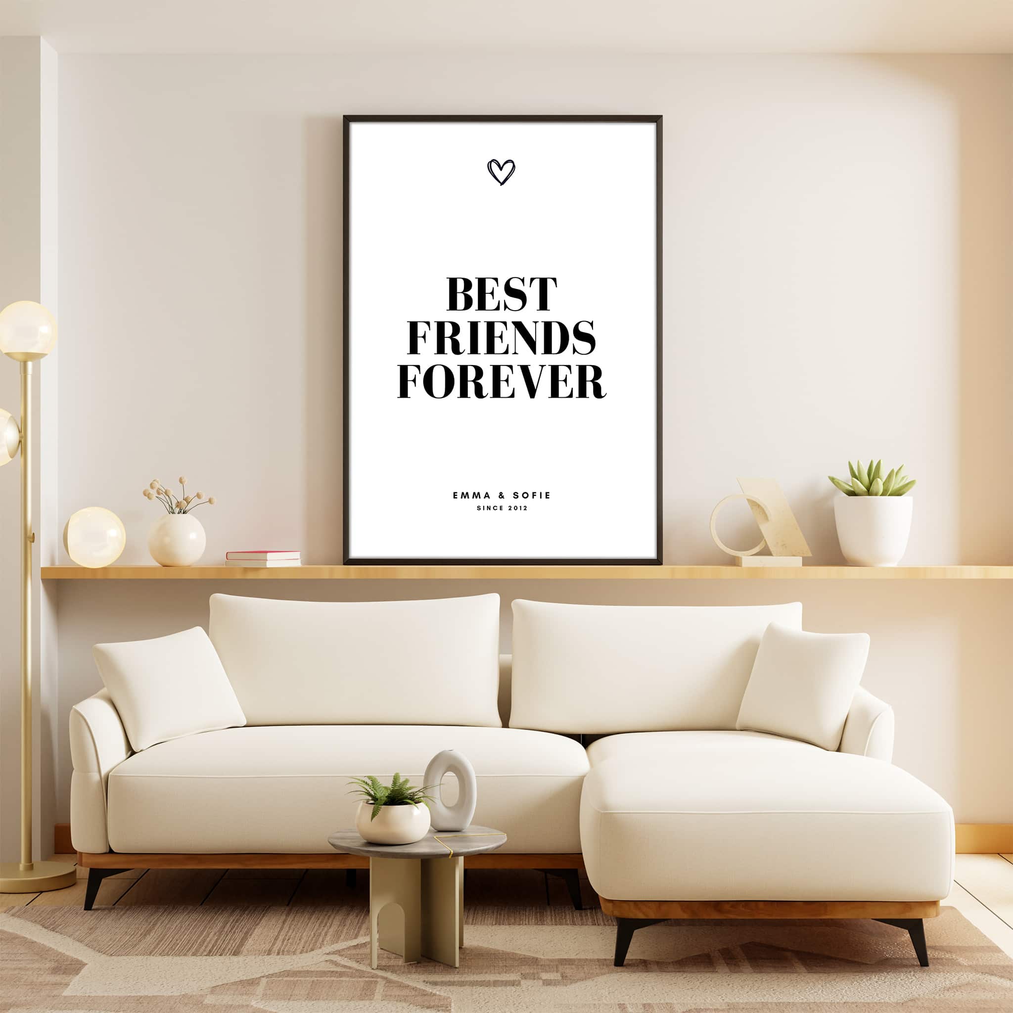 Best Friends Forever - Personalized Poster