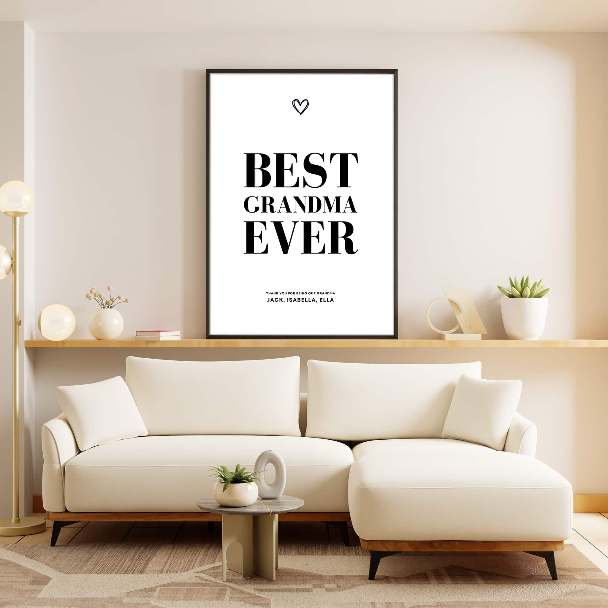 Best Grandma Ever - Personalized Poster