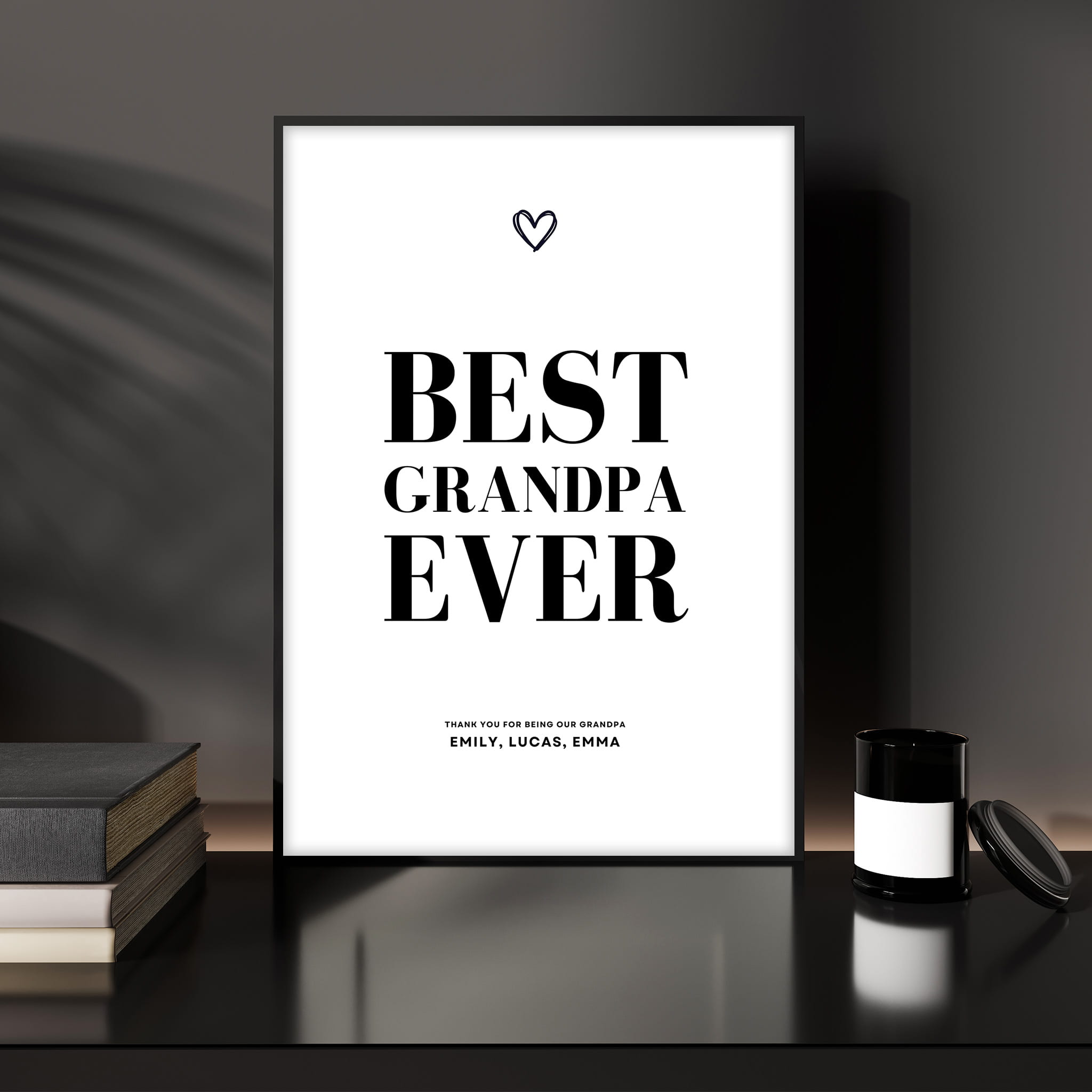 Best Grandpa Ever - Personalized Poster