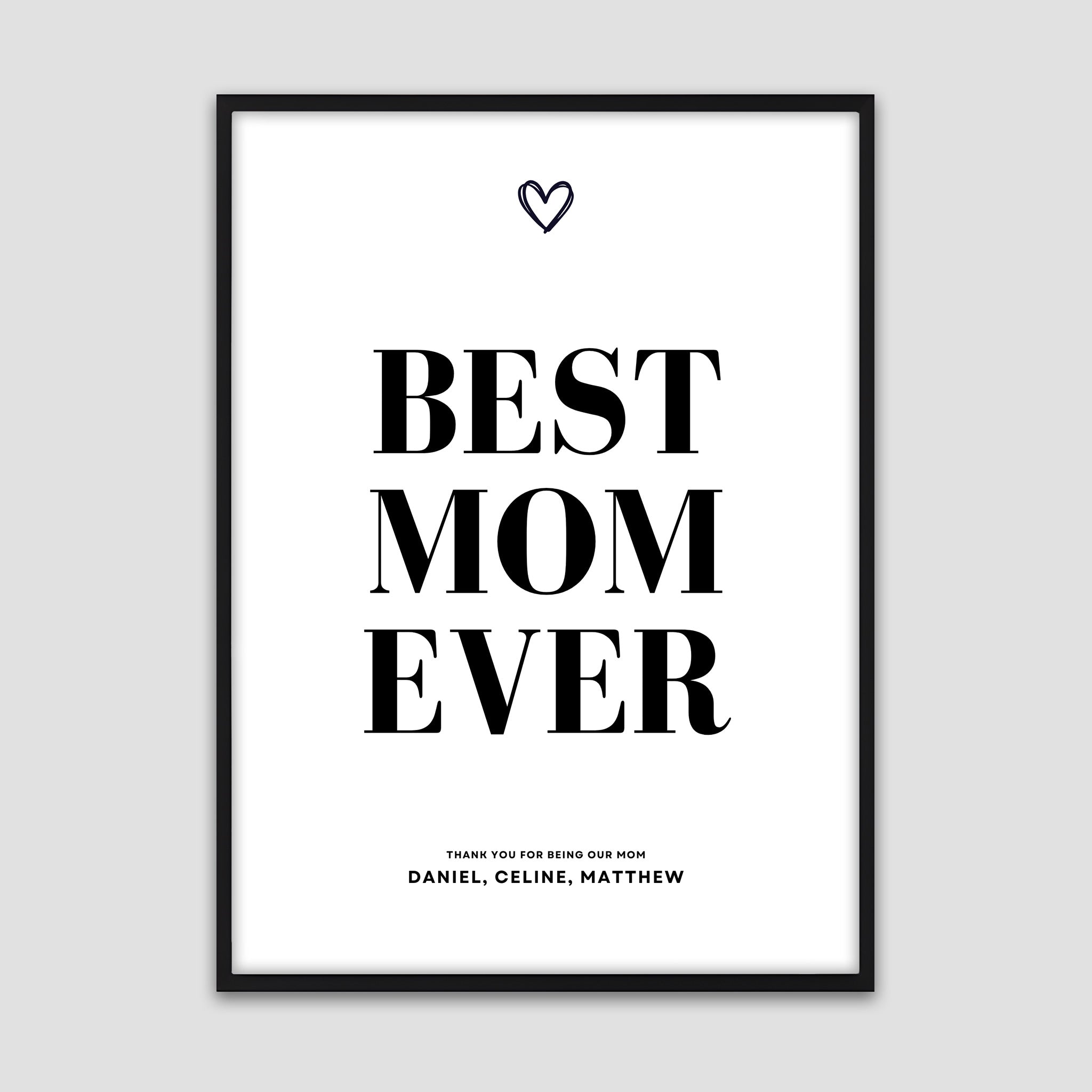 Best Mom Ever – Personalized Poster