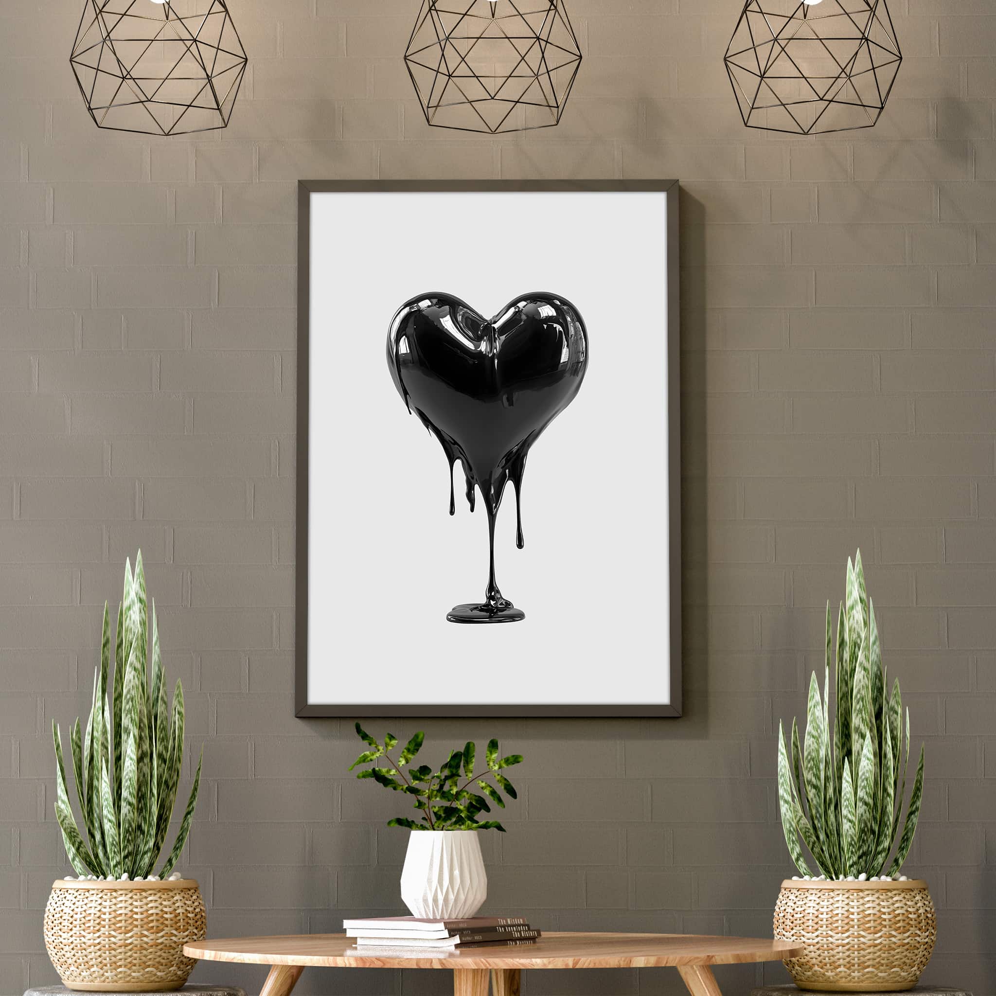 Black Heart - Minimalist Poster