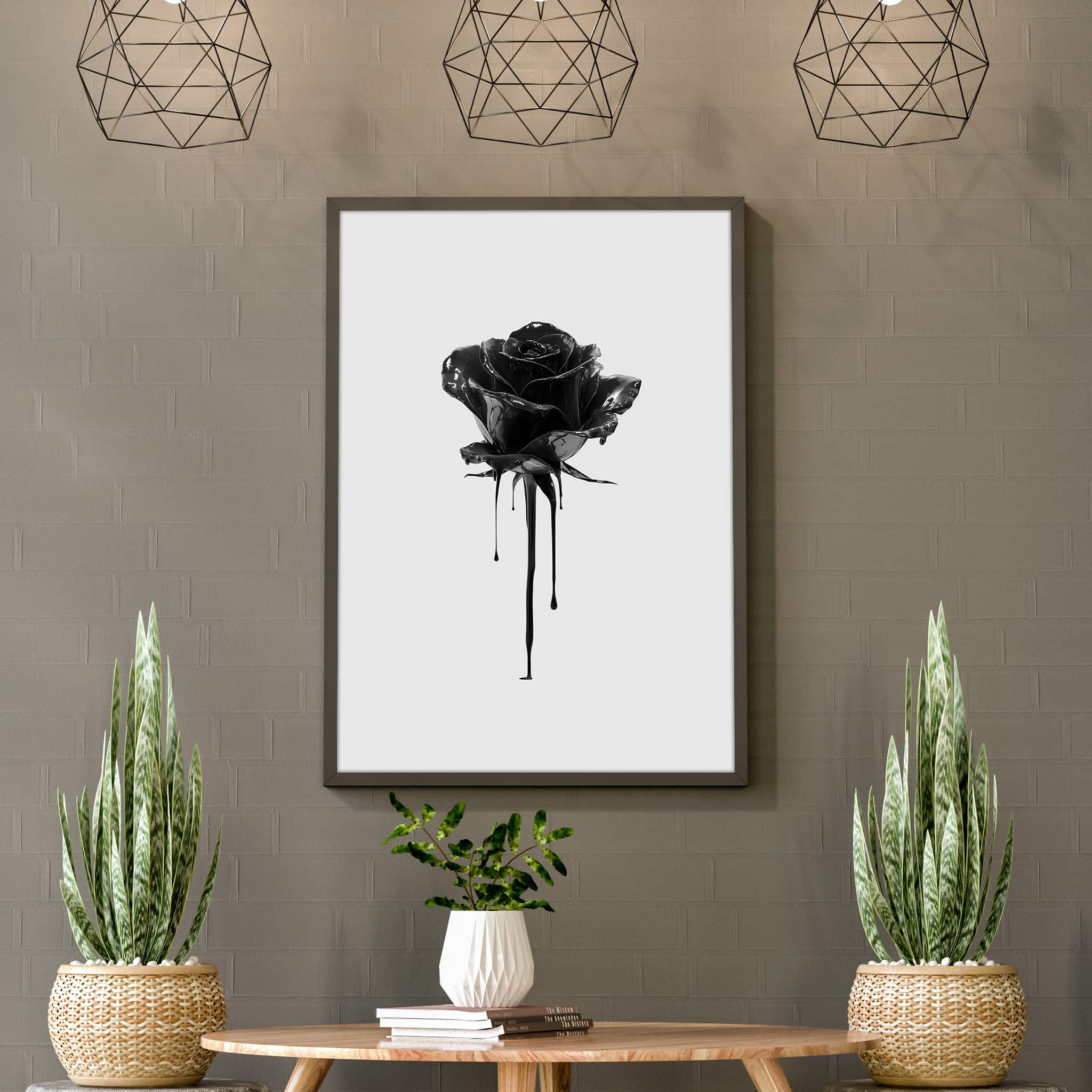 Black Rose - Minimalist Poster