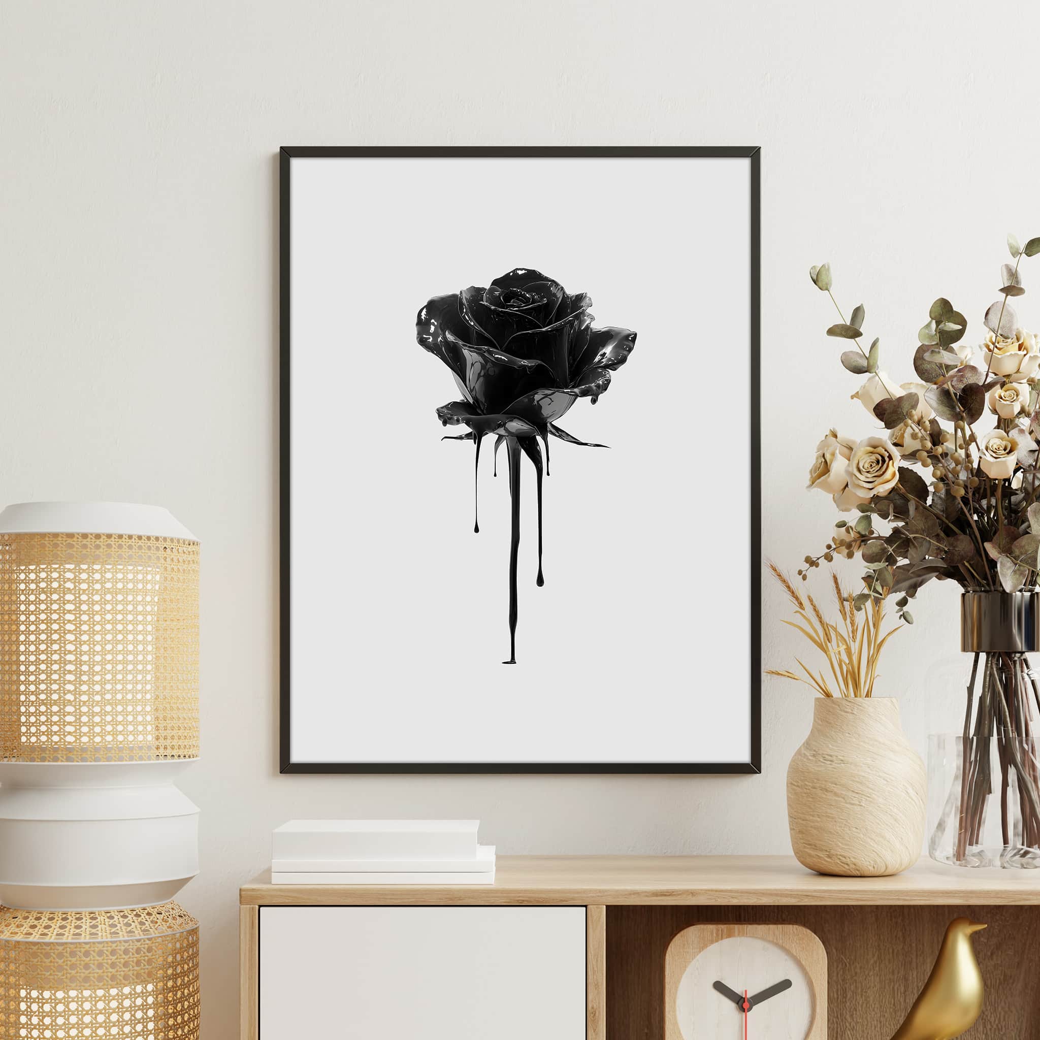 Black Rose - Minimalist Poster