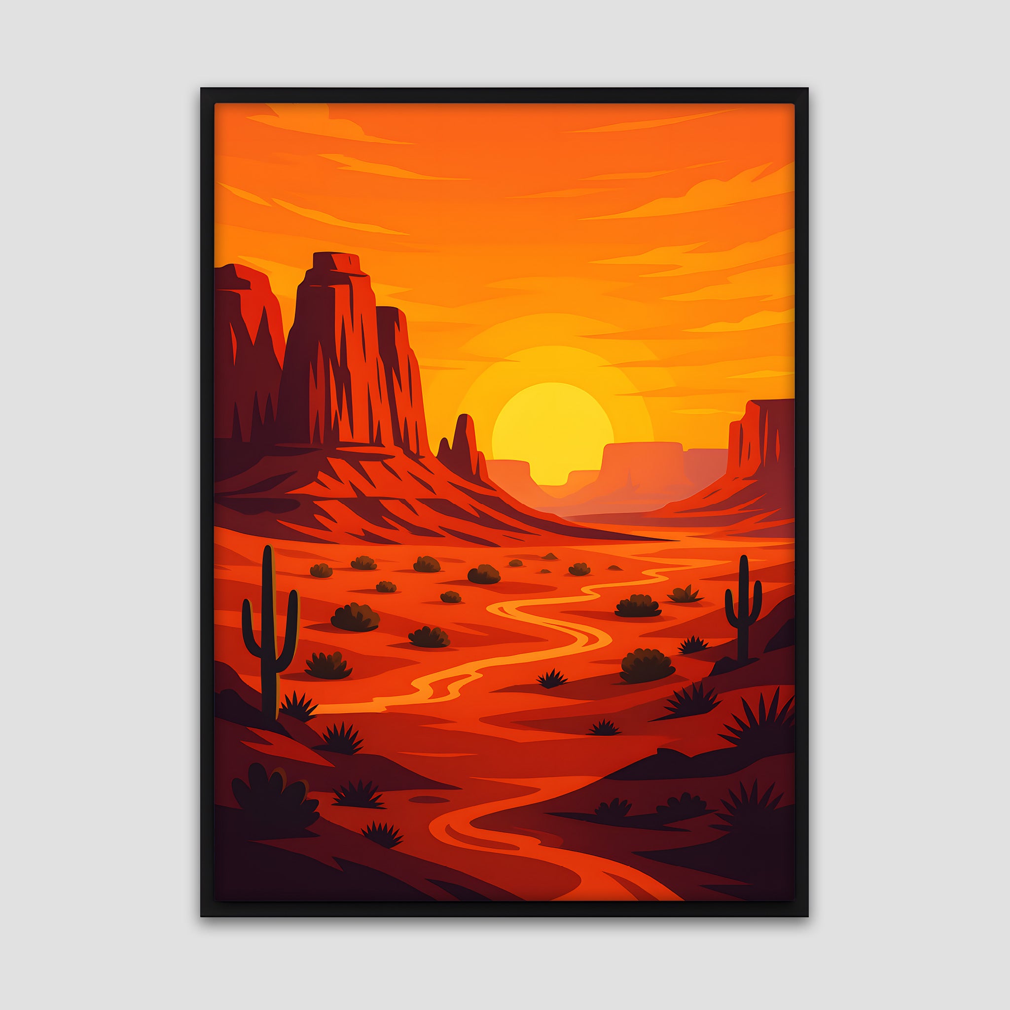 Canyon Sunset Poster