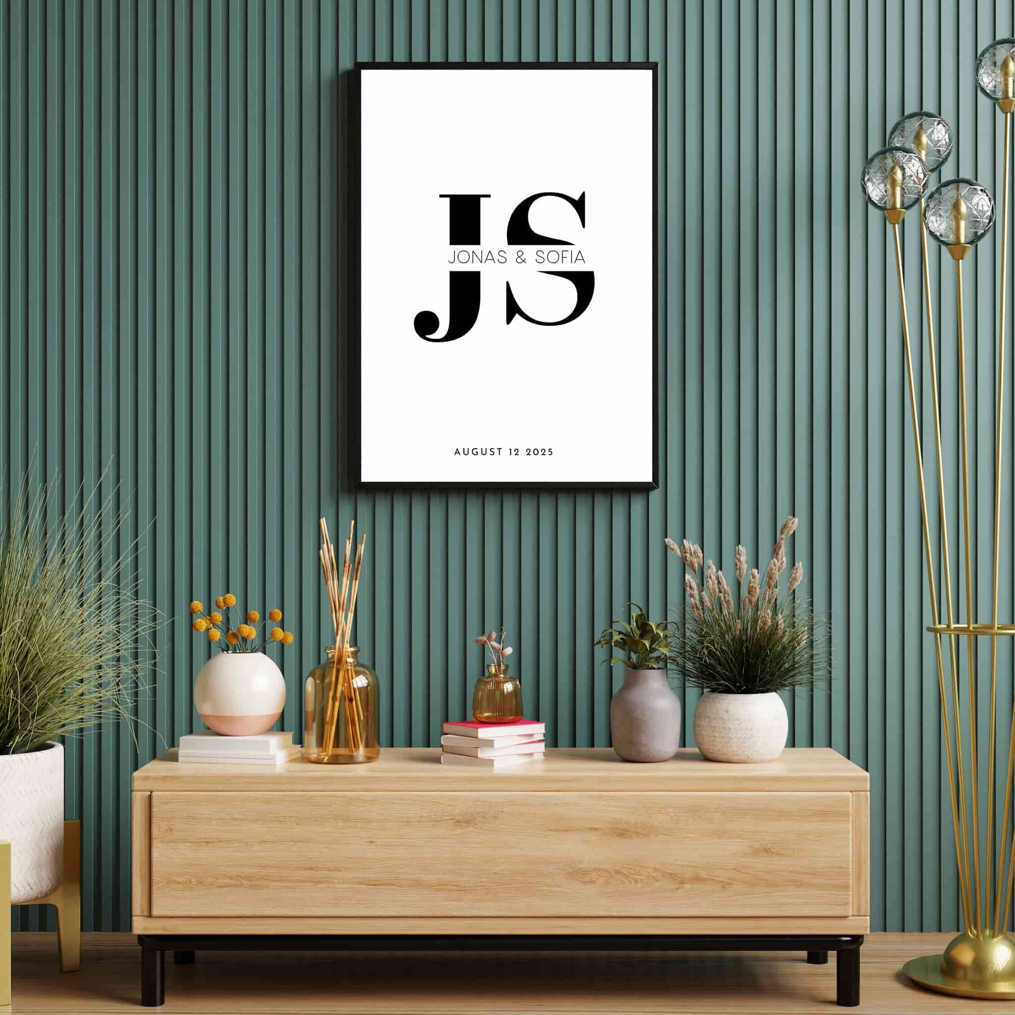 Couple Initials - Personalized Poster