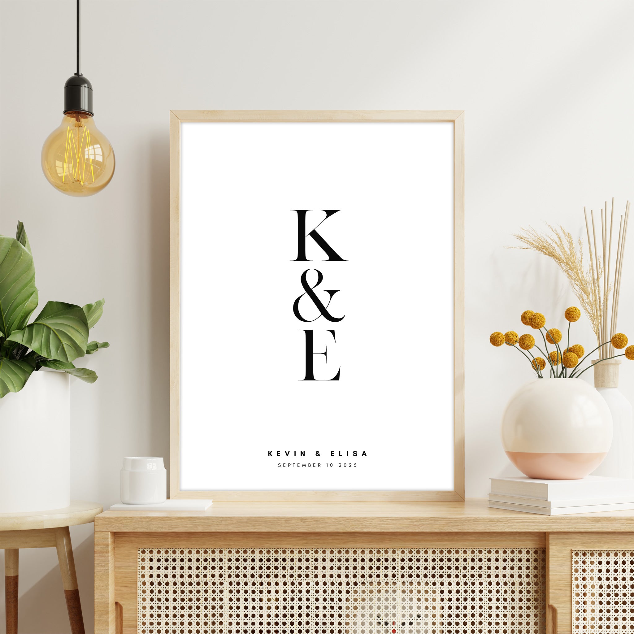 Couple Initials - Personalized Poster