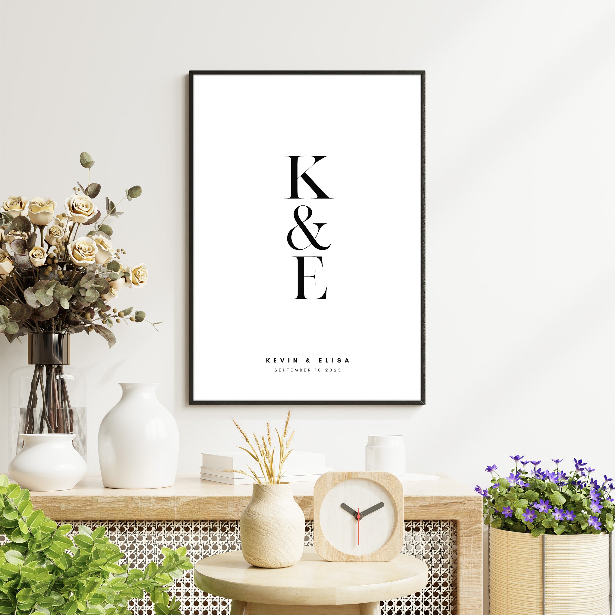 Couple Initials - Personalized Poster
