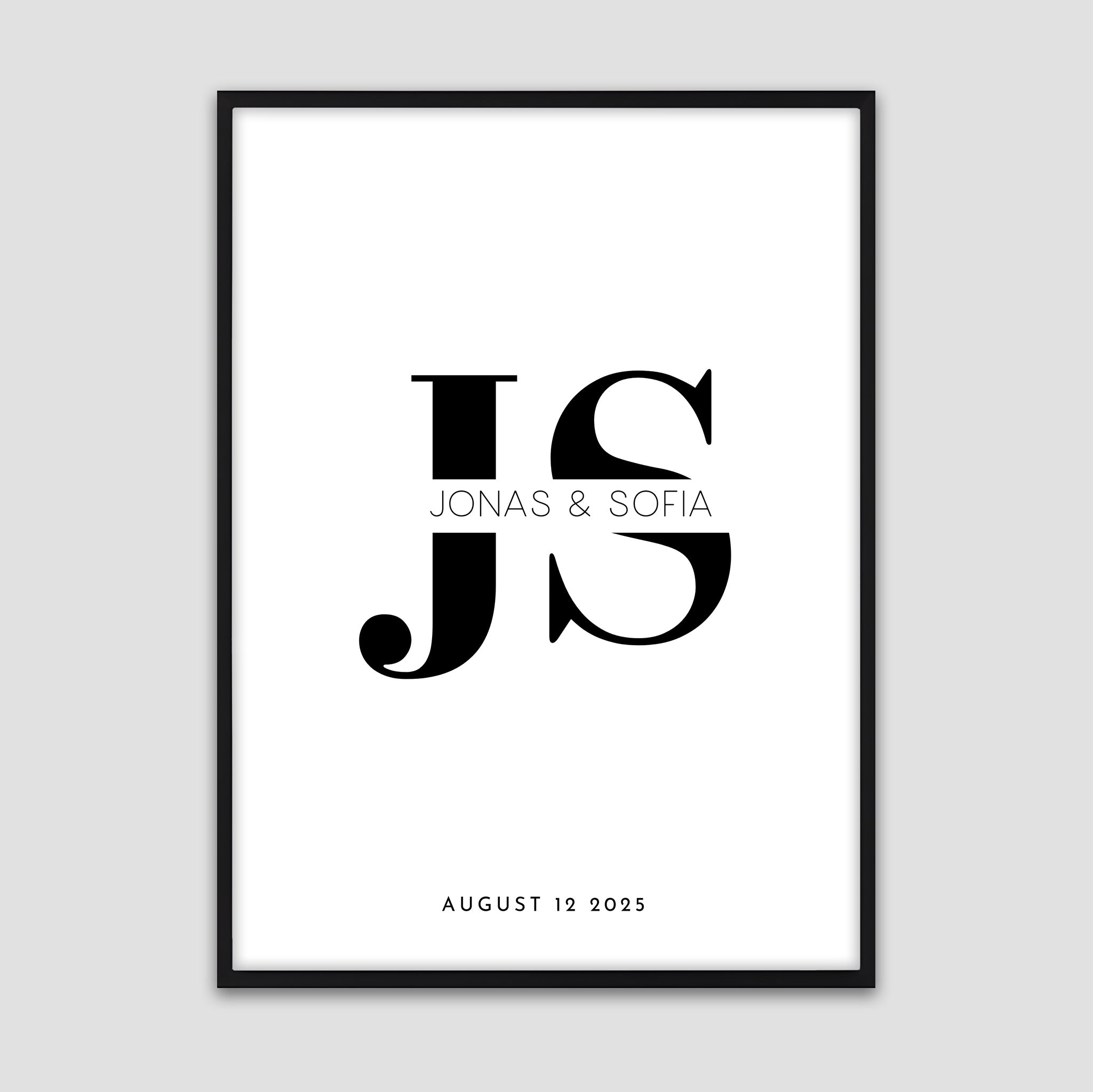 Couple Initials - Personalized Poster