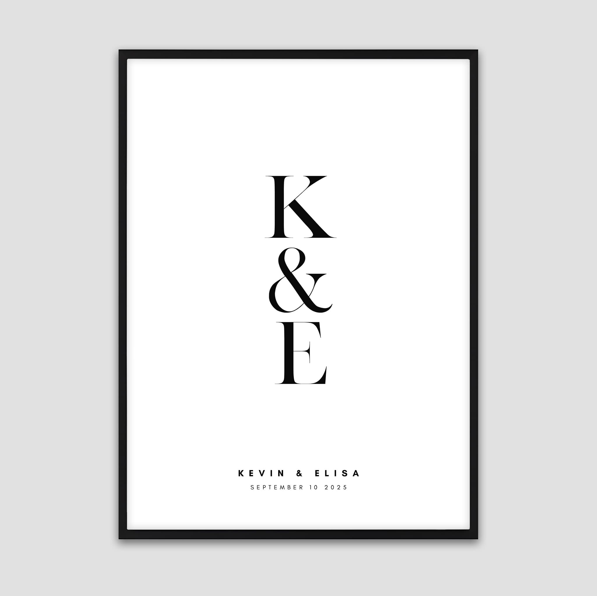 Couple Initials - Personalized Poster
