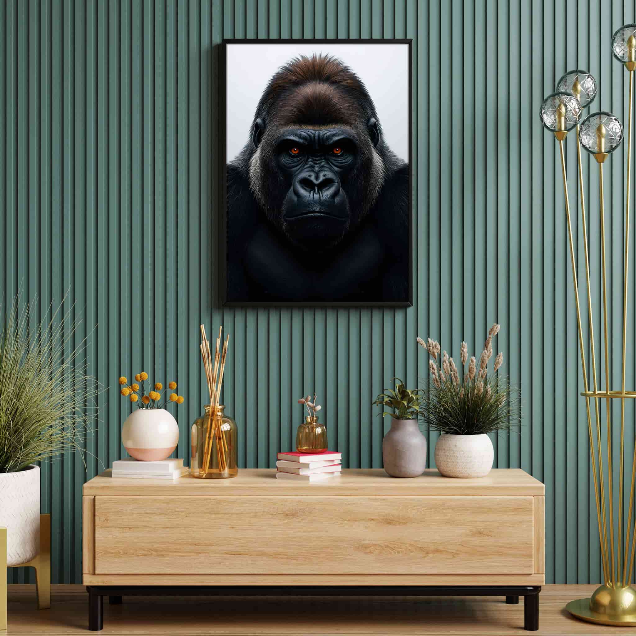 Gorilla Portrait Poster
