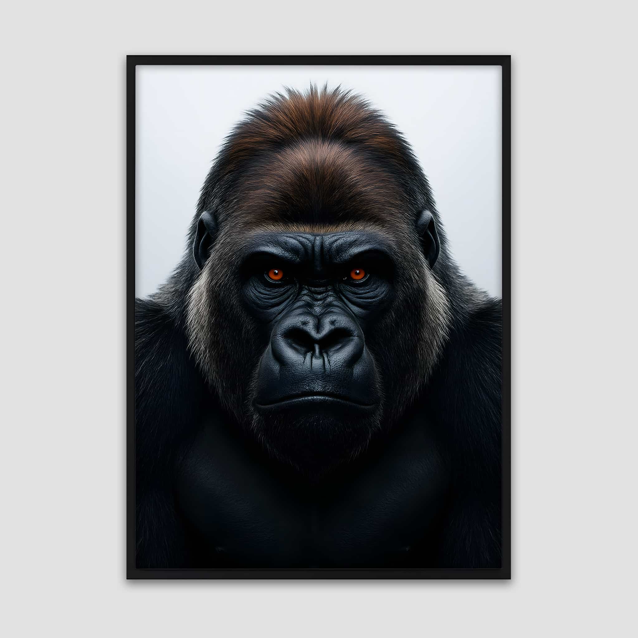 Gorilla Portrait Poster