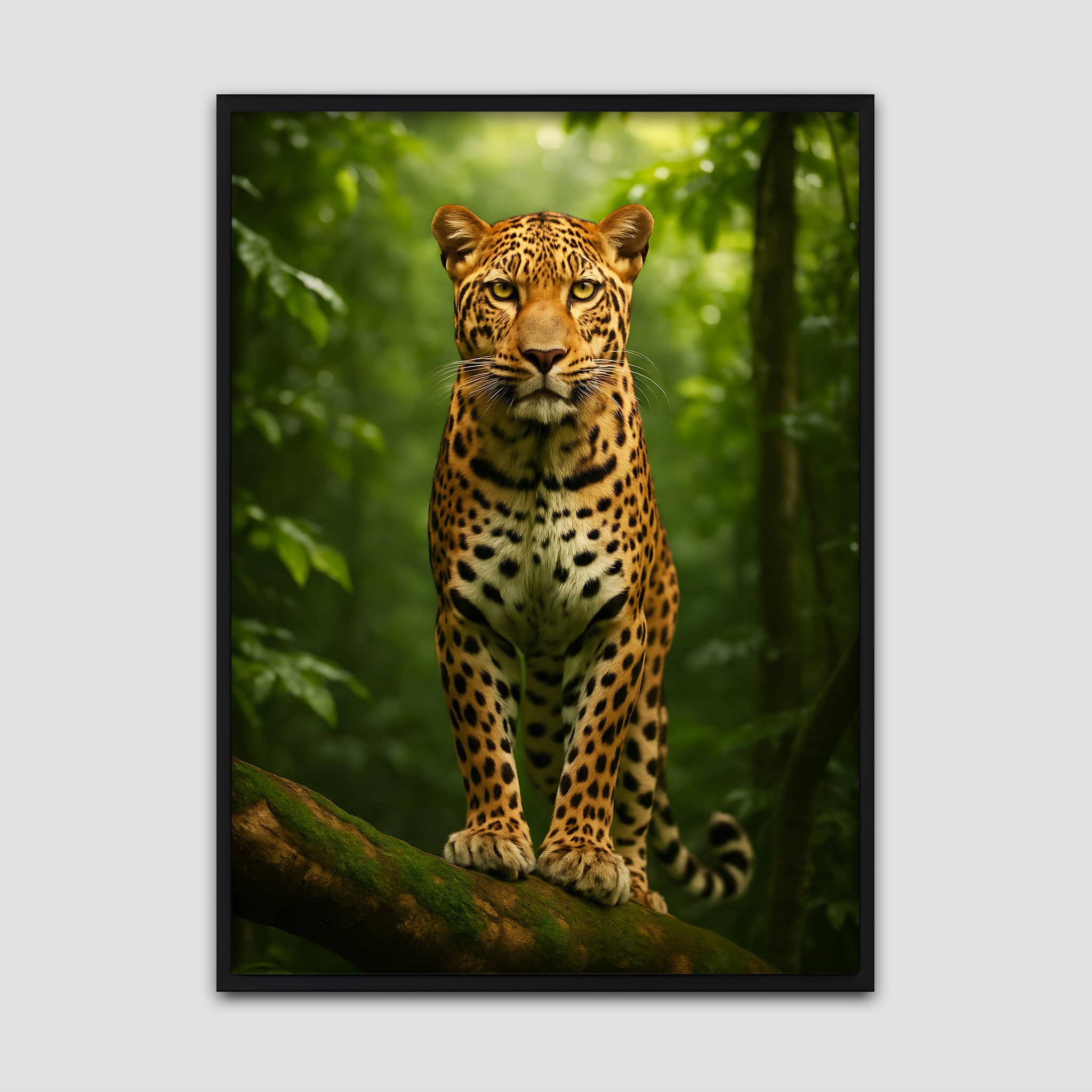 Leopard in Jungle Poster