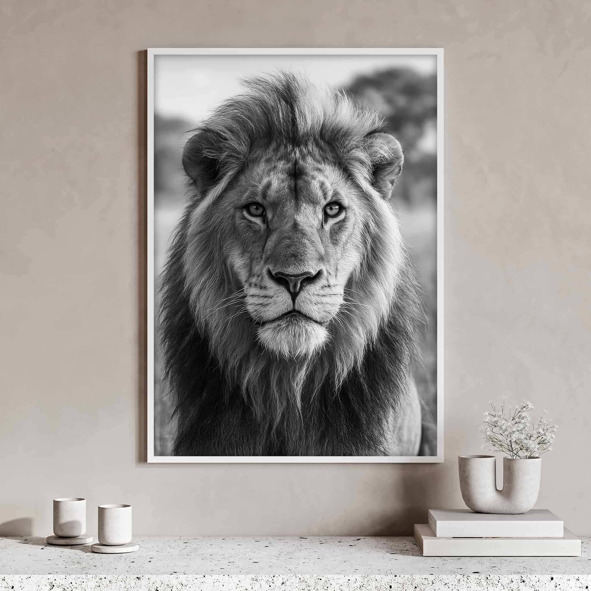 Lion Portrait Poster
