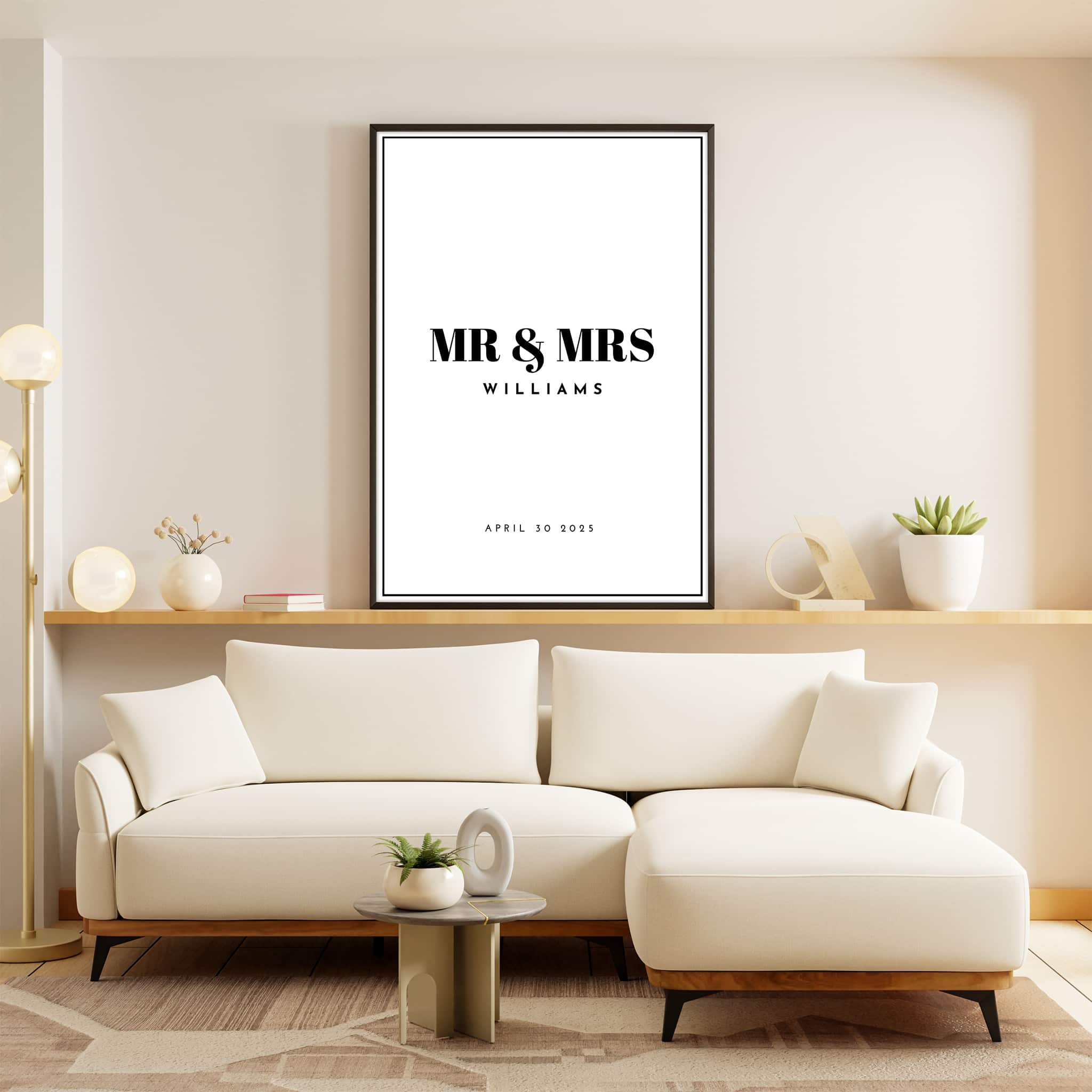 Mr & Mrs – Personalized Poster