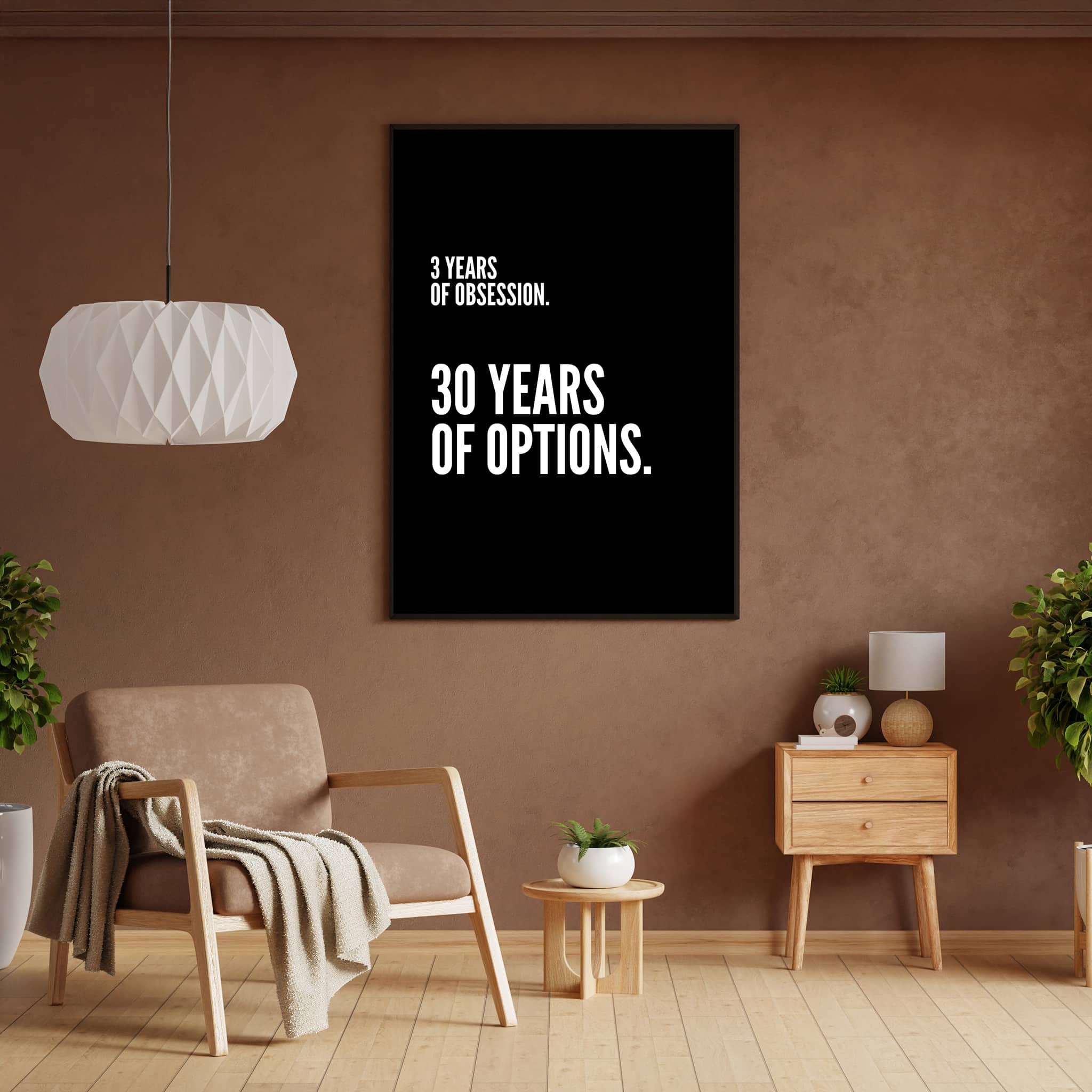 30 Years of Options – Motivational Poster