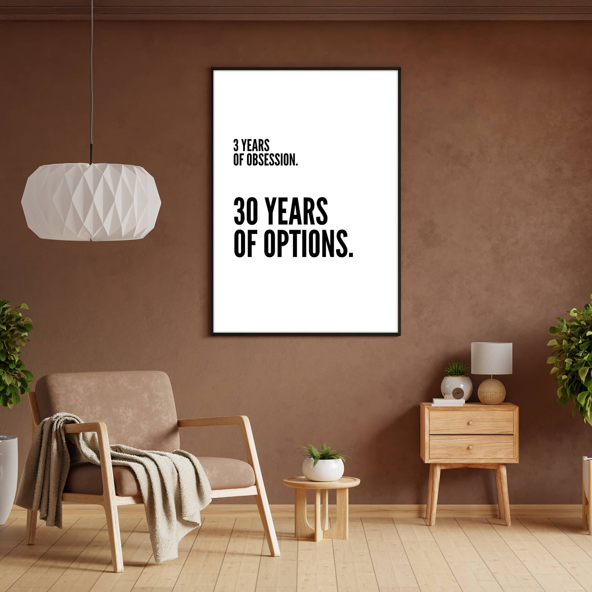 30 Years of Options – Motivational Poster