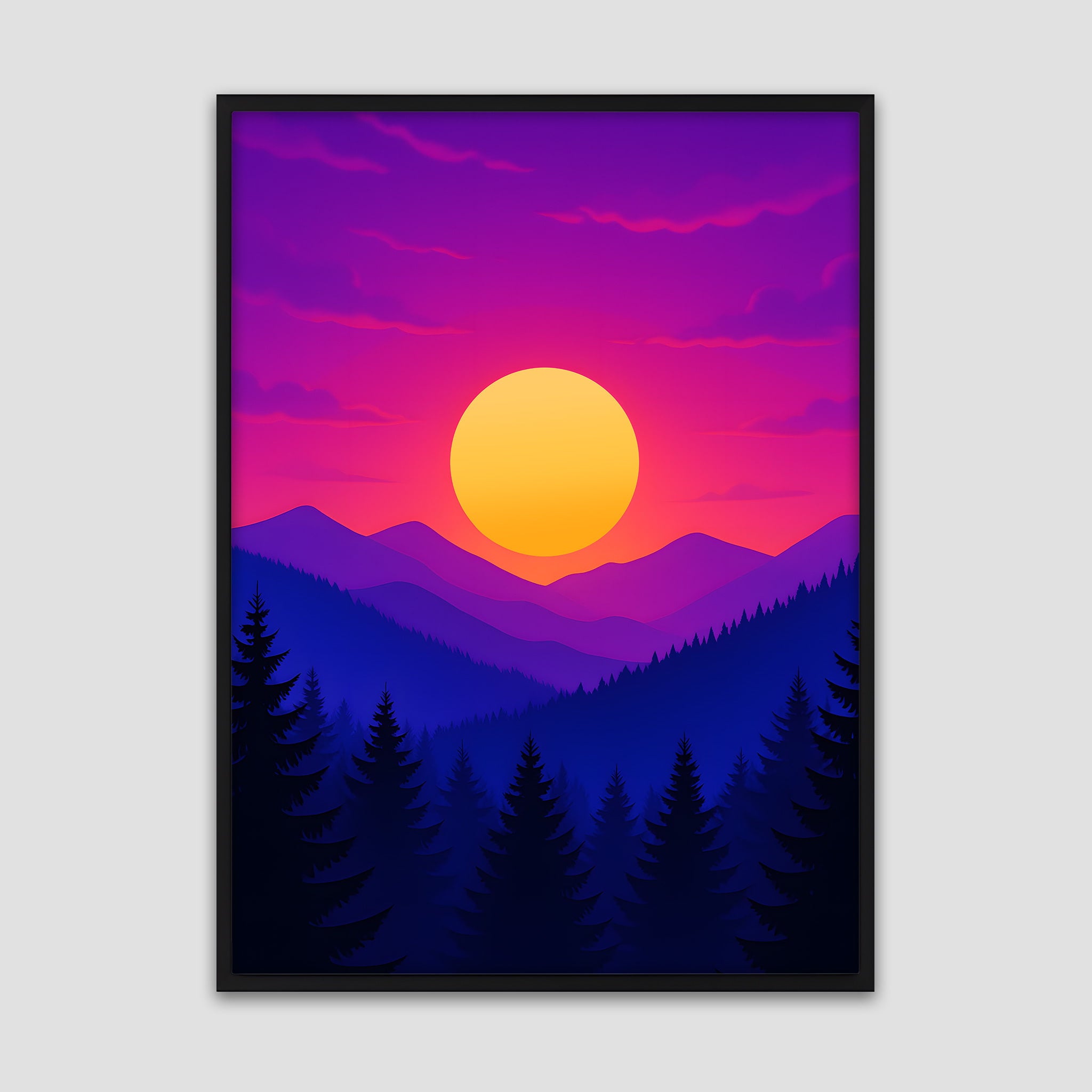 Purple Sunset Poster