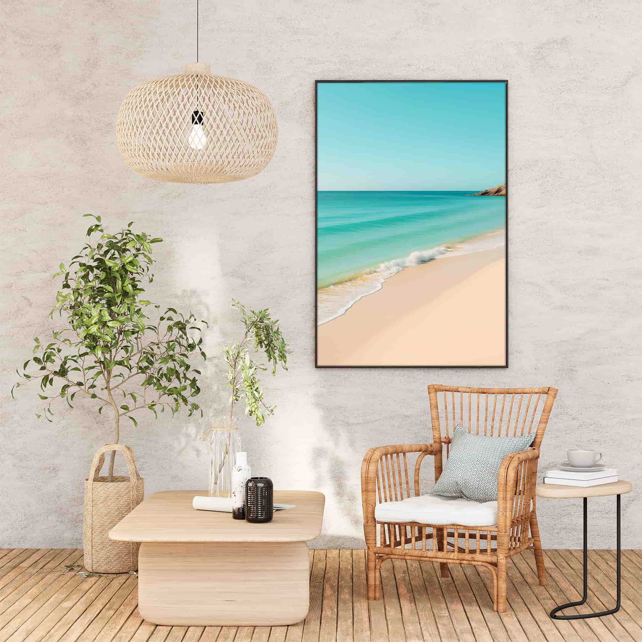 Turquoise Beach Poster