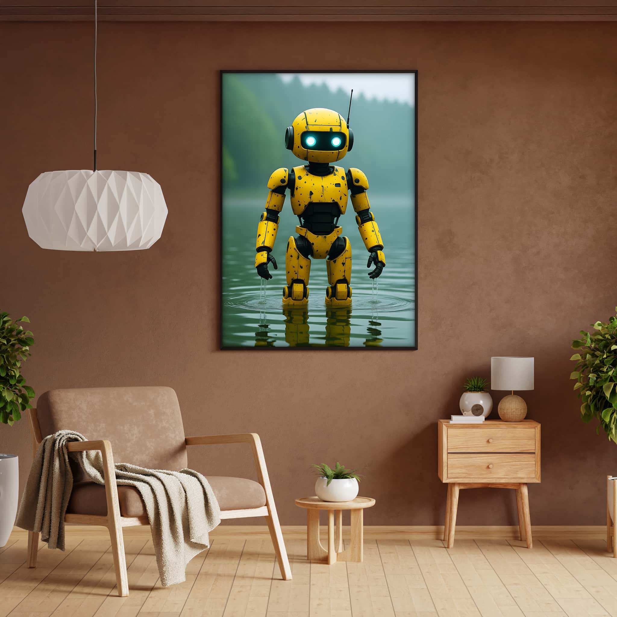 Yellow Robot Poster