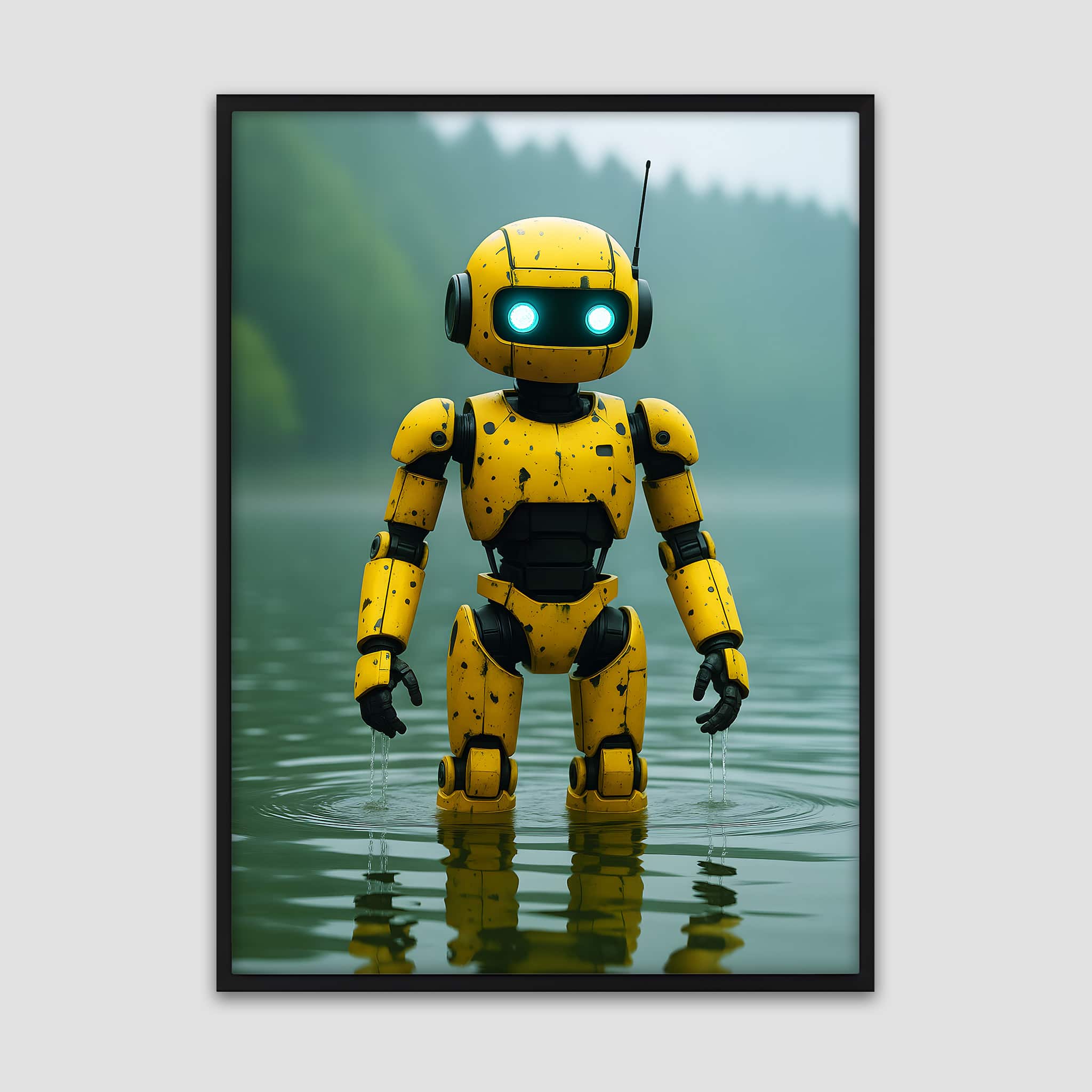 Yellow Robot Poster